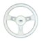 Рулевое колесо DELFINO спицы серебряные д. 310 мм