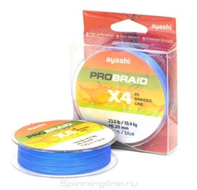 Ayashi - Шнур Pro Braid-X4 0,10мм blue